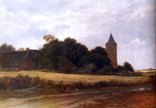  Adriaen Van Everdingen Landschap in't Gooi bij het dorp Blaricum - Canvas Print