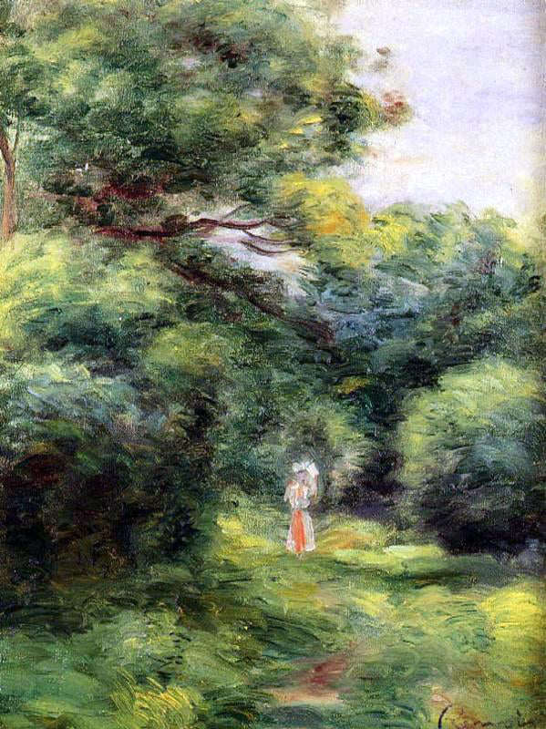  Pierre Auguste Renoir Lane in the Woods, Woman with a Child in Her Arms - Canvas Print