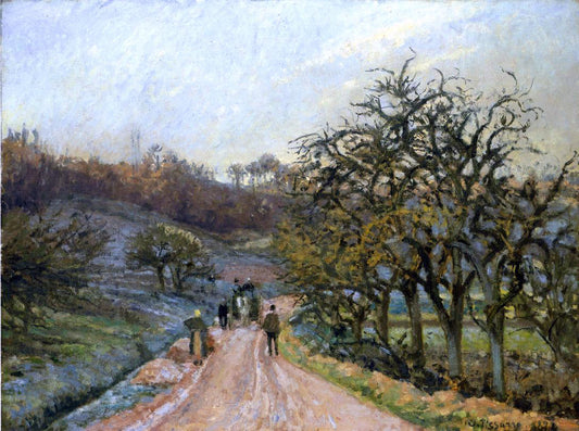  Camille Pissarro Lane of Apple Trees near Osny, Pontoise - Canvas Print