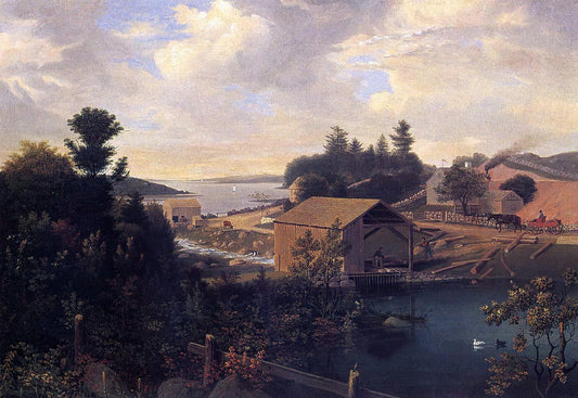  Fitz Hugh Lane Lanesville, the Mill - Canvas Print