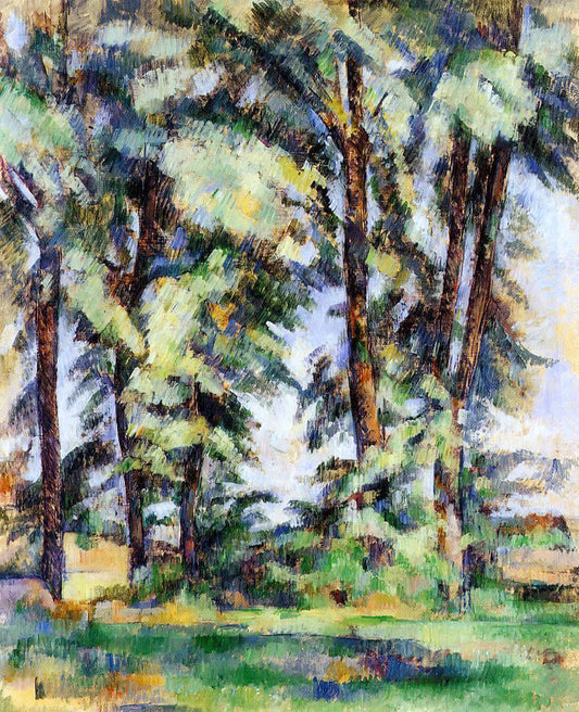  Paul Cezanne Large Trees at Jas de Bouffan - Canvas Print