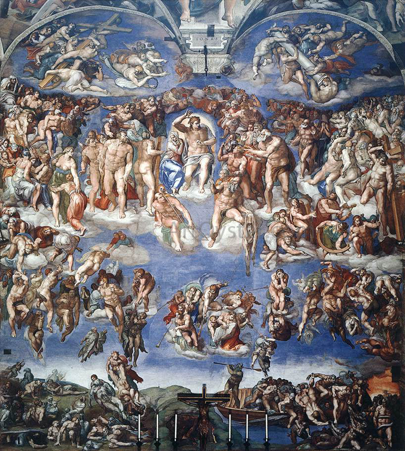  Michelangelo Buonarroti Last Judgment - Canvas Print