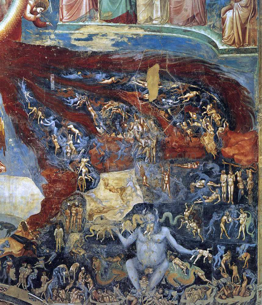  Giotto Di Bondone Last Judgment (detail 11) (Cappella Scrovegni (Arena Chapel), Padua) - Canvas Print