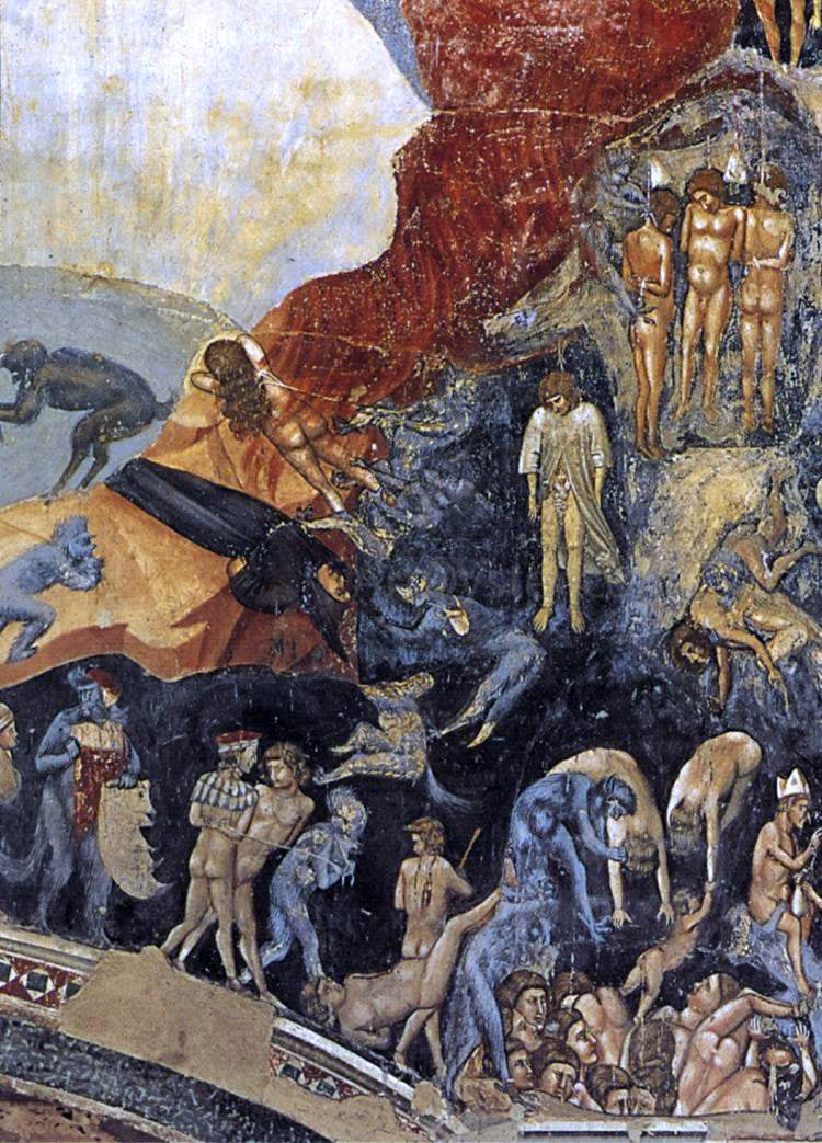  Giotto Di Bondone Last Judgment (detail 14) (Cappella Scrovegni (Arena Chapel), Padua) - Canvas Print