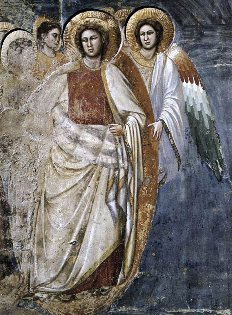 Giotto Di Bondone Last Judgment (detail 6) (Cappella Scrovegni (Arena Chapel), Padua) - Canvas Print