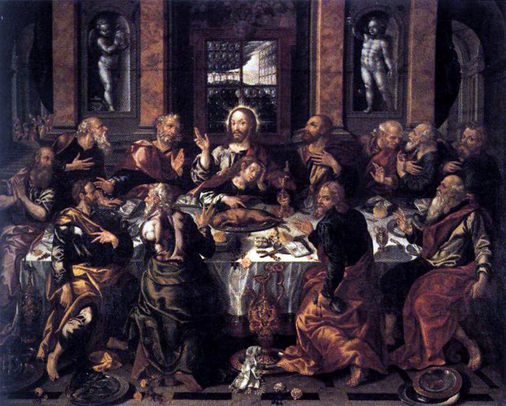  Alonso Vazquez Last Supper - Canvas Print