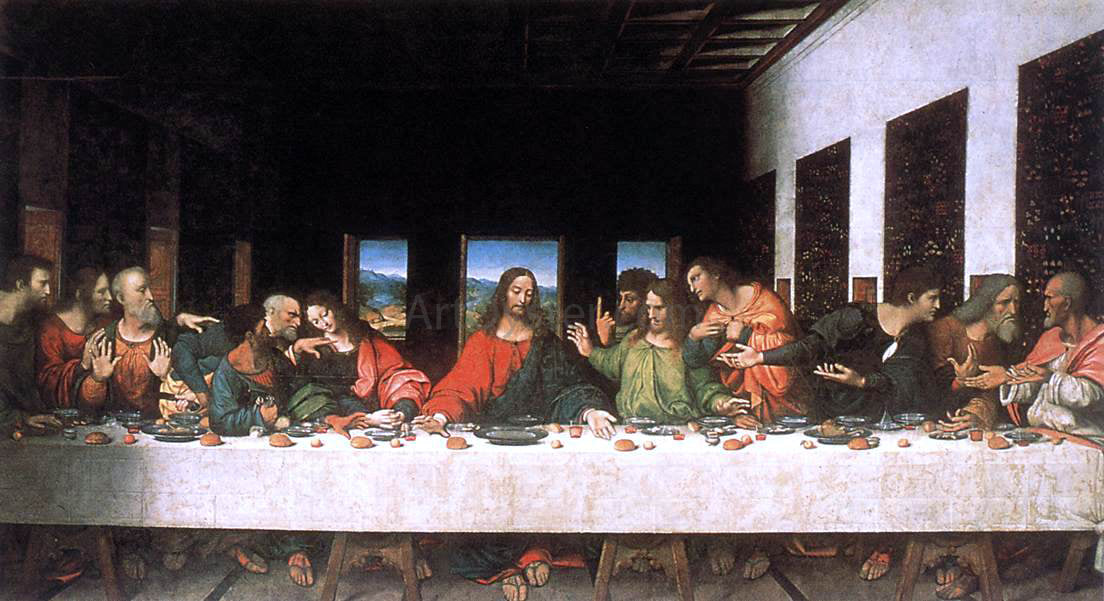  Leonardo Da Vinci Last Supper - Canvas Print