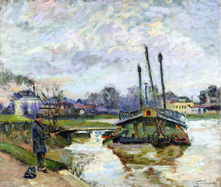  Armand Guillaumin Laundry Boat at Charenton - Canvas Print