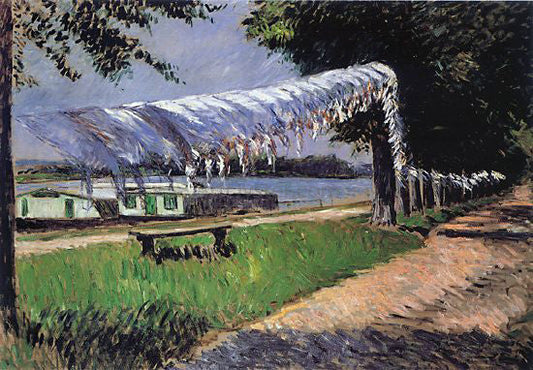  Gustave Caillebotte Laundry Drying - Canvas Print