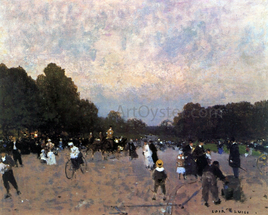  Luigi Loir L'Avenue du Boid de Bologne - Canvas Print