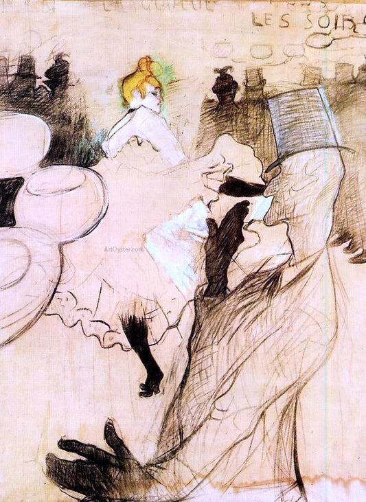  Henri De Toulouse-Lautrec Le Goulue and Valentin, the 'Boneless One' - Canvas Print