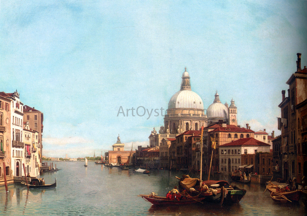  Francois Antoine Bossuet Le Grande Canal, Venise - Canvas Print