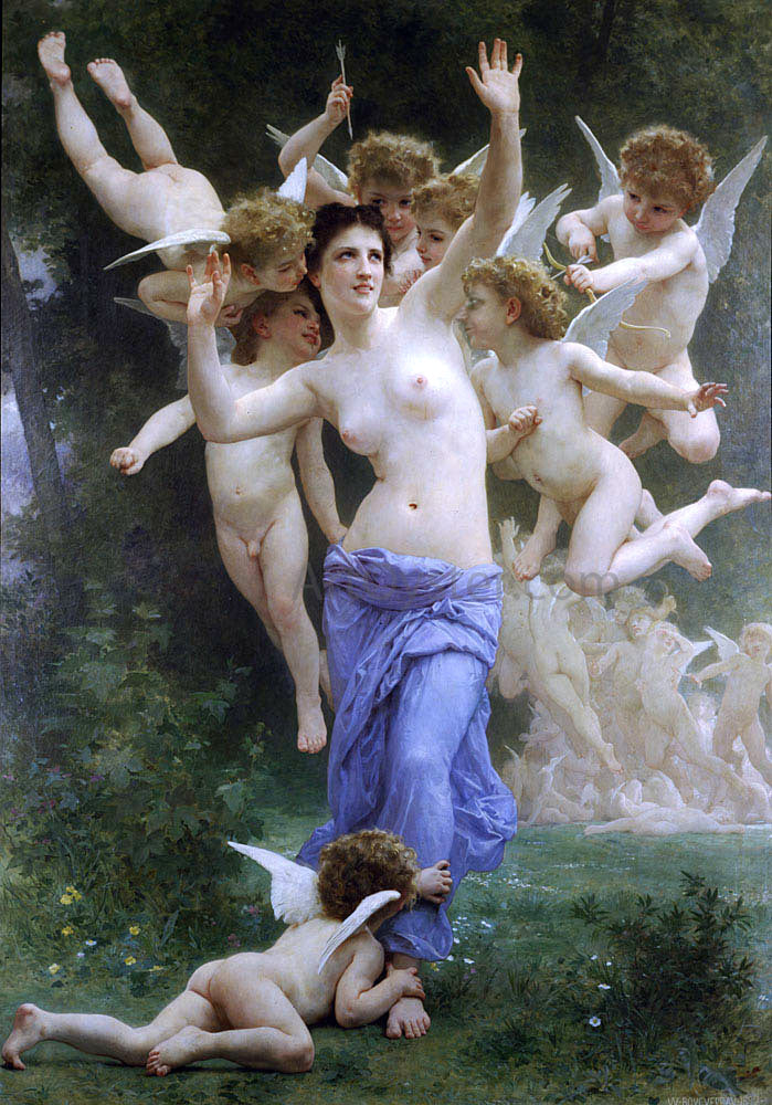  William Adolphe Bouguereau Le Guepier - Canvas Print