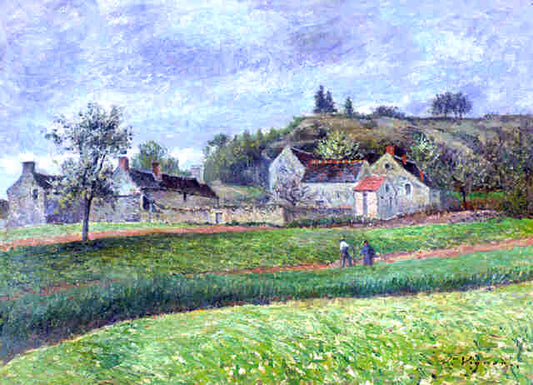  Victor Vignon Le Hameau au Printemps - Canvas Print