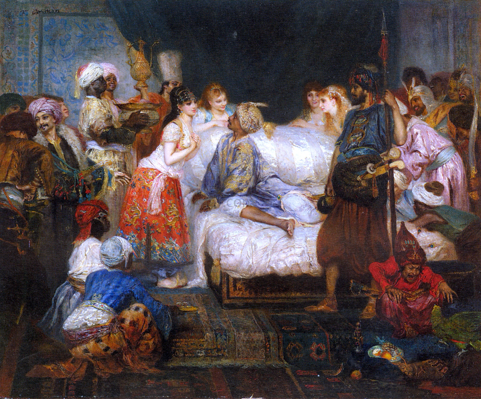  Fernand-Anne Piestre Cormon Le Harem - Canvas Print