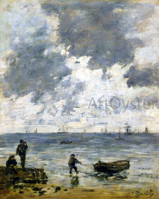  Eugene-Louis Boudin Le Havre, The Sea at Sunset - Canvas Print
