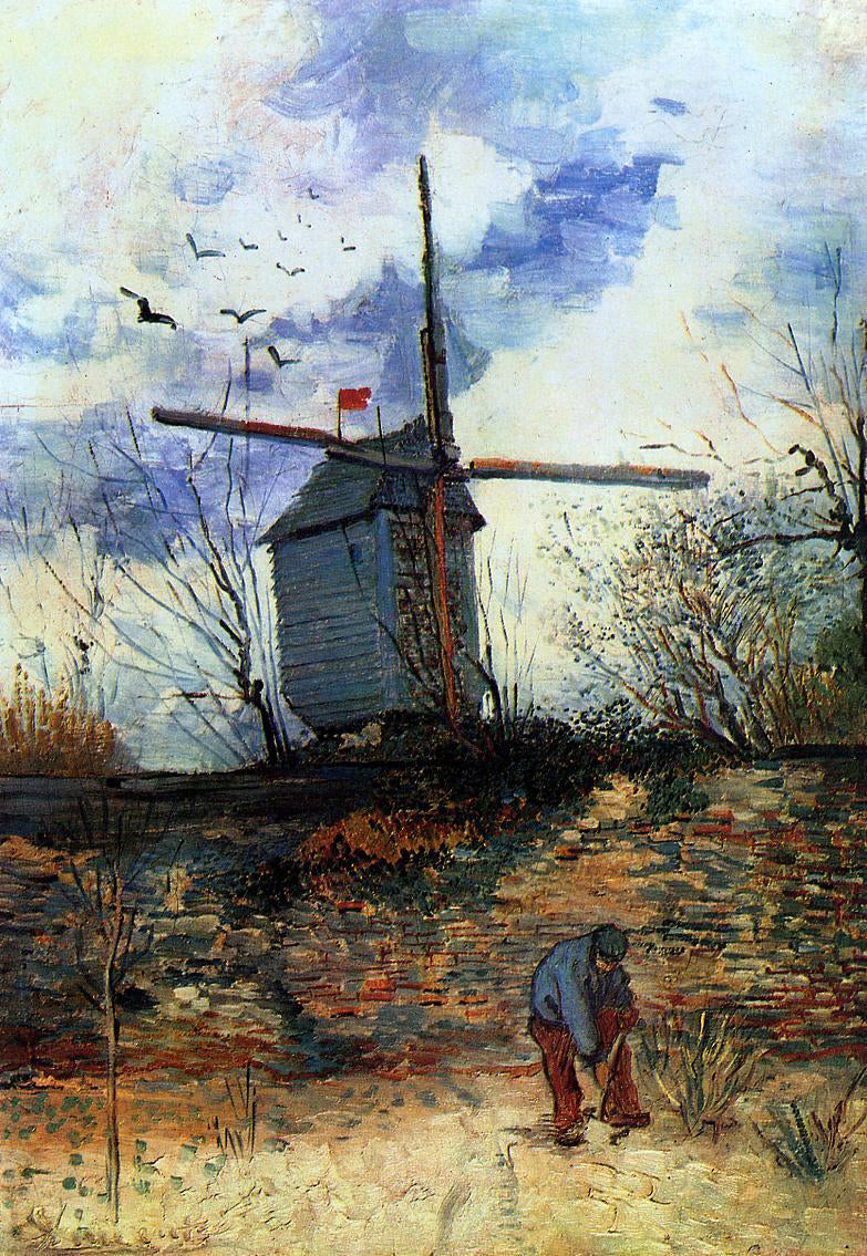  Vincent Van Gogh Le Moulin de la Galette - Canvas Print