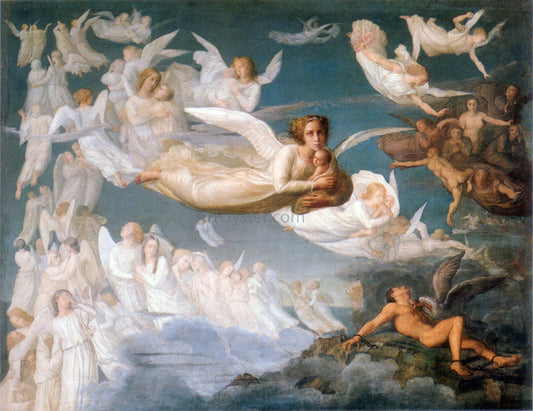  Anne-Francois-Louis Janmot Le Poeme de l'ame - Le Passage des ames - Canvas Print
