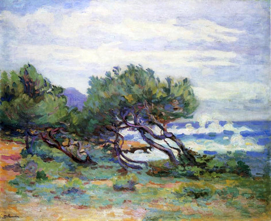  Armand Guillaumin Le Pointe du Lou Gaou, Storm, Brisk Wind - Canvas Print