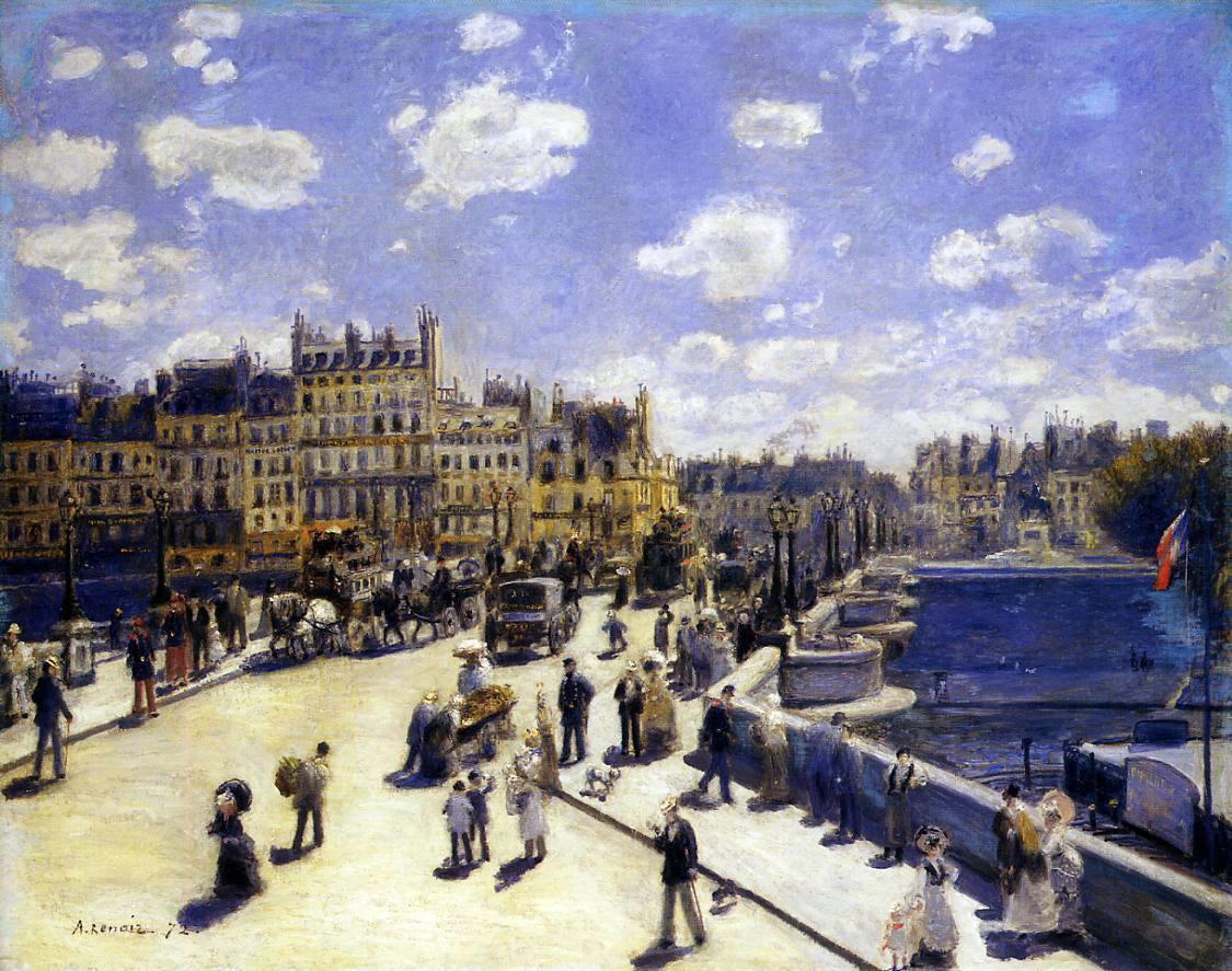  Pierre Auguste Renoir Le Pont-Neuf, Paris - Canvas Print