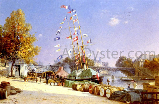  Armand Guery Le Quai Des Saints Peres A Paris - Canvas Print