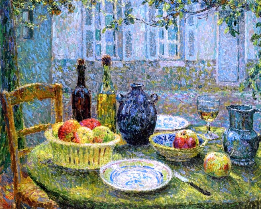 Henri Le Sidaner Le Table de Pierre, Gerberoy Canvas Print – Art MegaMart