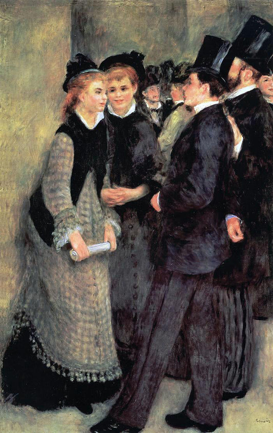  Pierre Auguste Renoir Leaving the Conservatoire - Canvas Print