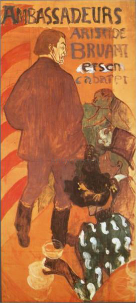  Henri De Toulouse-Lautrec Les Ambassadeurs Aristide Bruant and his Cabaret - Canvas Print