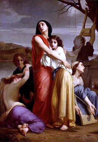  Charles Zacharie Landelle Les Femmes de Jerusalem Captives a Babylone - Canvas Print