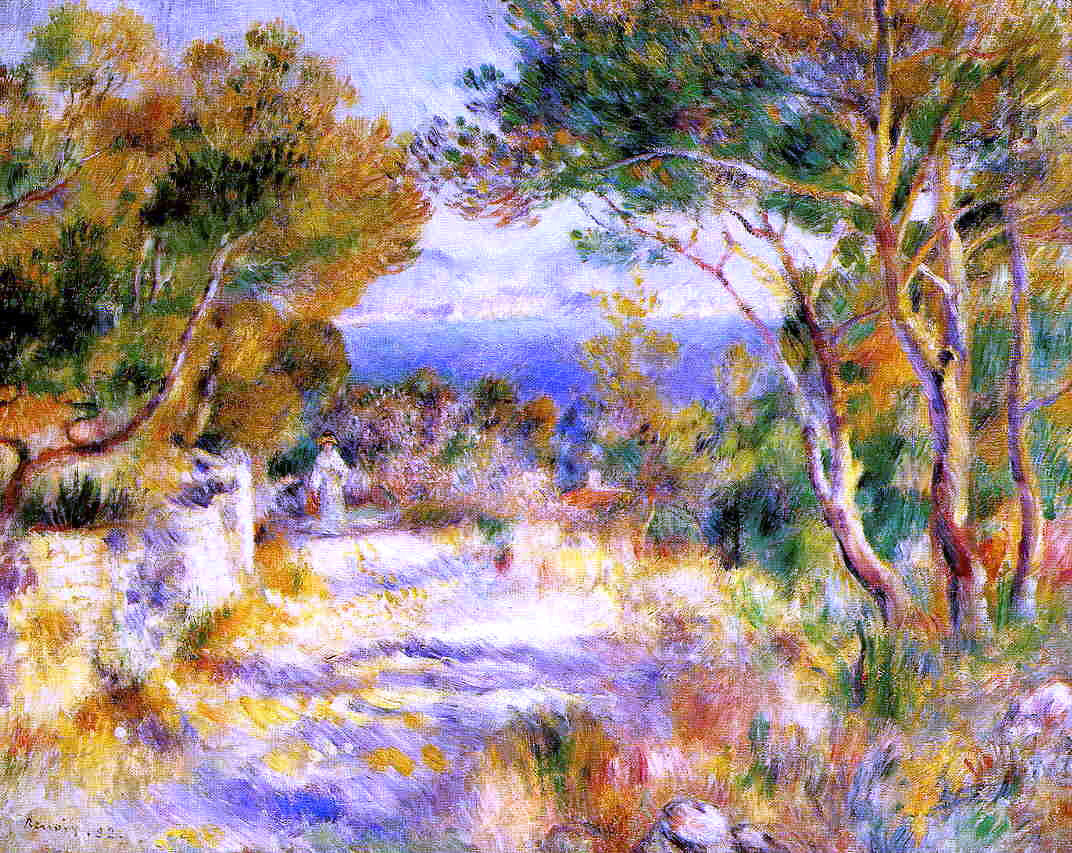  Pierre Auguste Renoir L'Estaque - Canvas Print