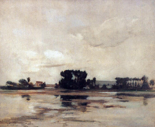  John Twachtman L'Etang (also known as The Pond) - Canvas Print