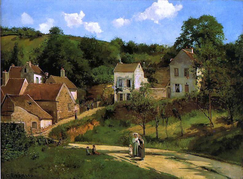  Camille Pissarro L'Hermitage at Pontoise - Canvas Print