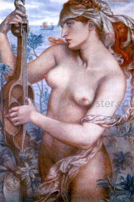  Dante Gabriel Rossetti Ligeia Siren - Canvas Print