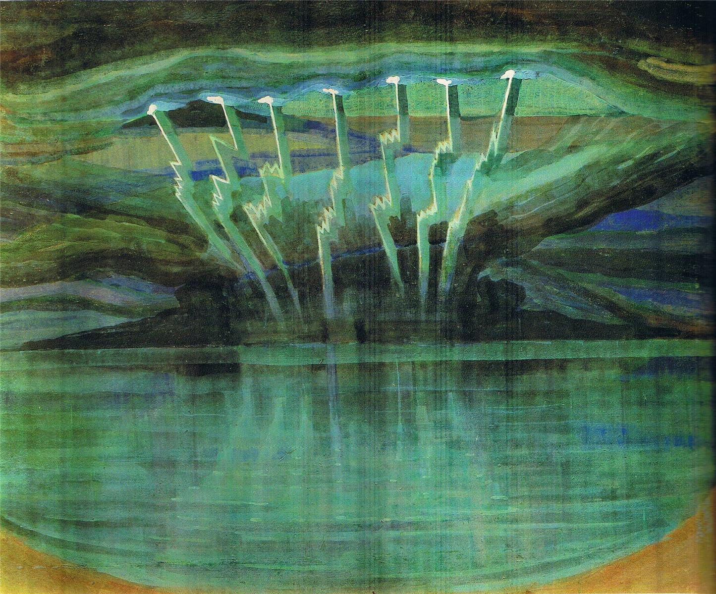  Mikalojus Ciurlionis Lightning - Canvas Print