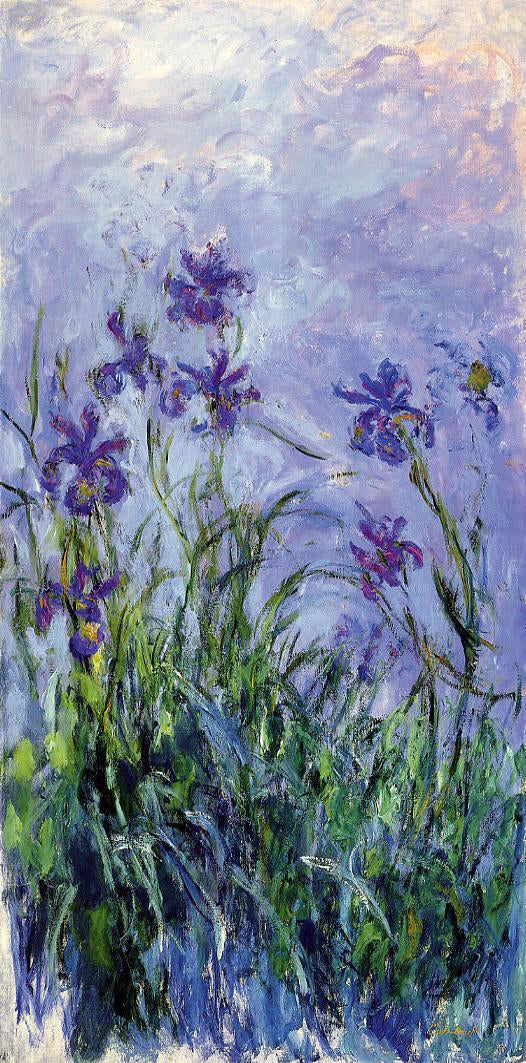  Claude Oscar Monet Lilac Irises - Canvas Print