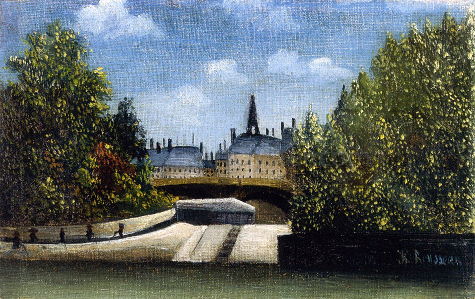  Henri Rousseau L'Ile de la Cite - Canvas Print