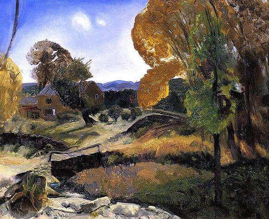  George Wesley Bellows Little Bridge, Woodstock - Canvas Print