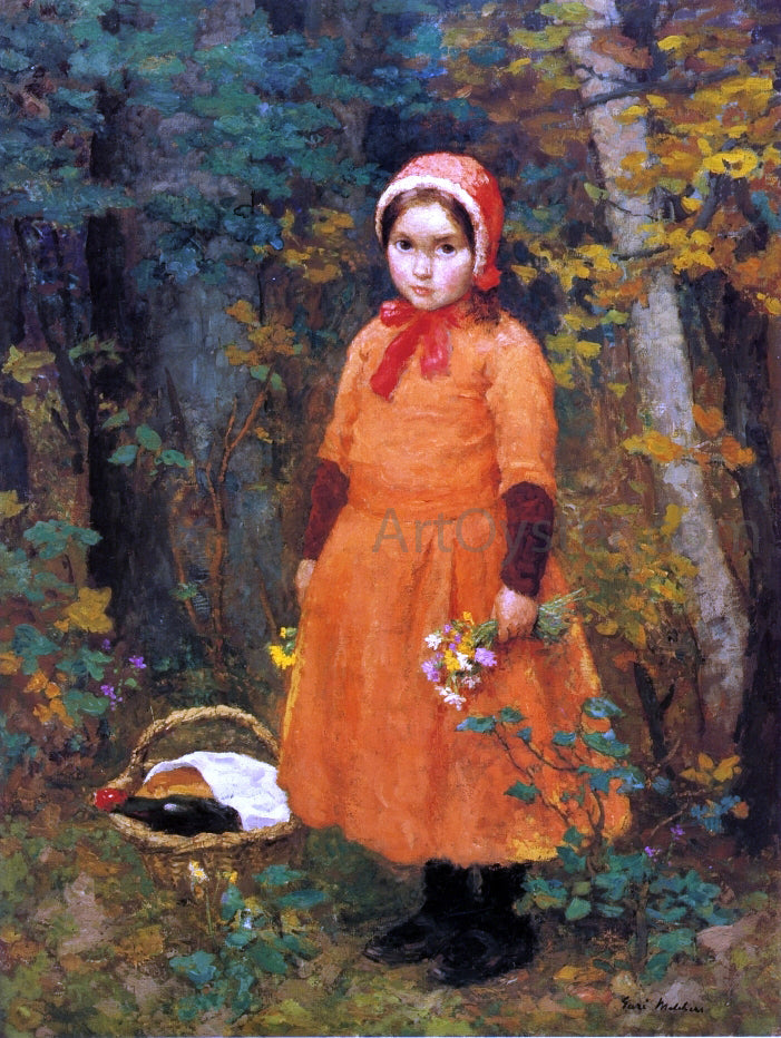  Gari Melchers Little Red Riding Hood - Canvas Print