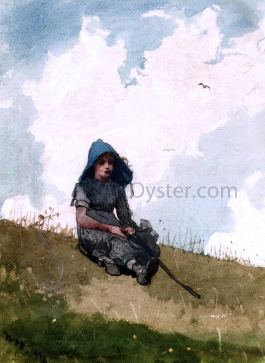  Winslow Homer Little Shepherdess - Canvas Print