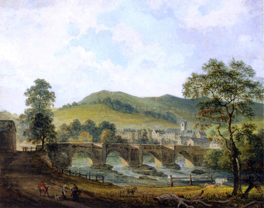  Paul Sandby RA Llangollen, Denbighshire - Canvas Print