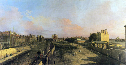  Canaletto London: Whitehall and the Privy Garden looking North - Canvas Print