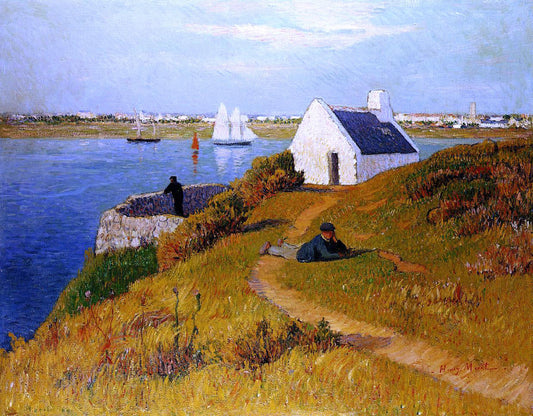  Henri Moret Lorient Harbor - Canvas Print