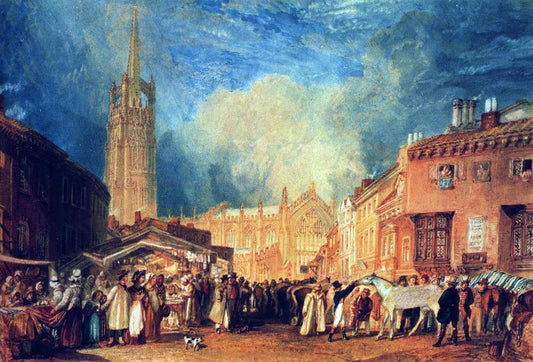  Joseph William Turner Louth, Lincolnshire - Canvas Print