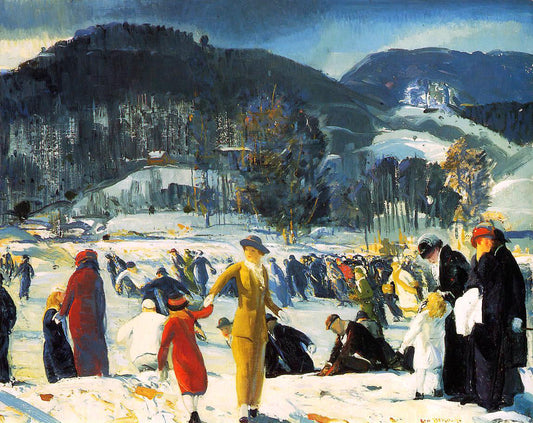  George Wesley Bellows Love of Winter - Canvas Print