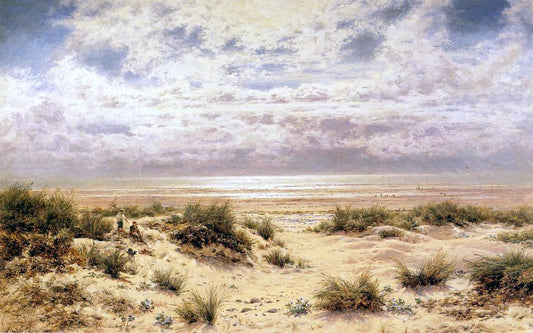  Benjamin Williams Leader At Low Tide on the South Coast - Canvas Print