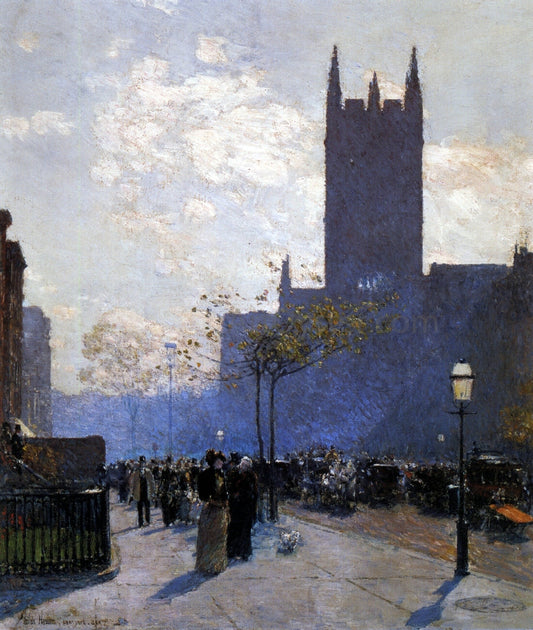  Frederick Childe Hassam Lower Fifth Avenue - Canvas Print