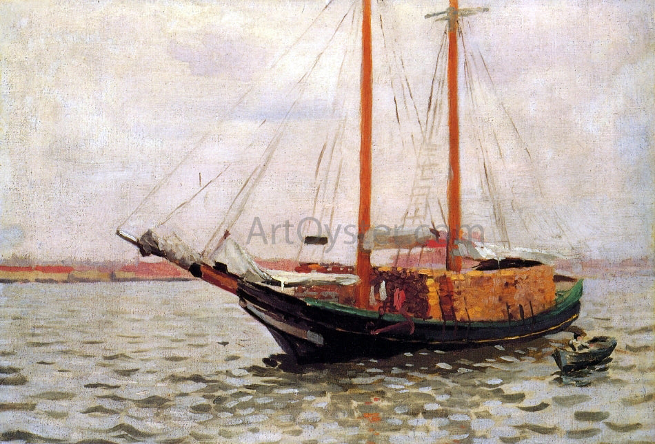 Thomas Pollock Thomas Pollock Anschutz Lumber Boat Canvas Print – Art MegaMart