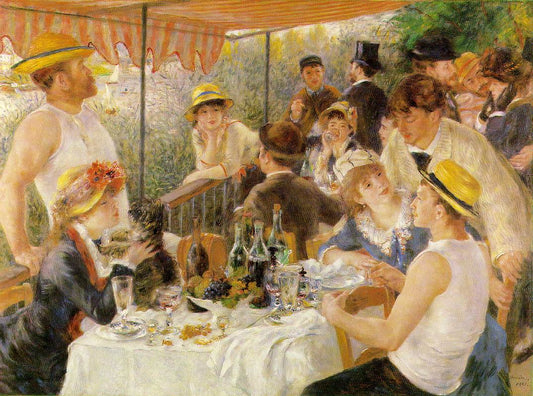  Pierre Auguste Renoir Luncheon on the Boating Party - Canvas Print