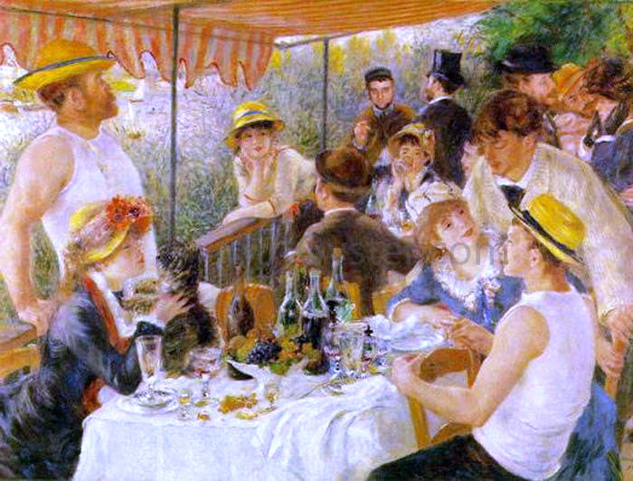  Pierre Auguste Renoir A Luncheon of the Boating Party - Canvas Print