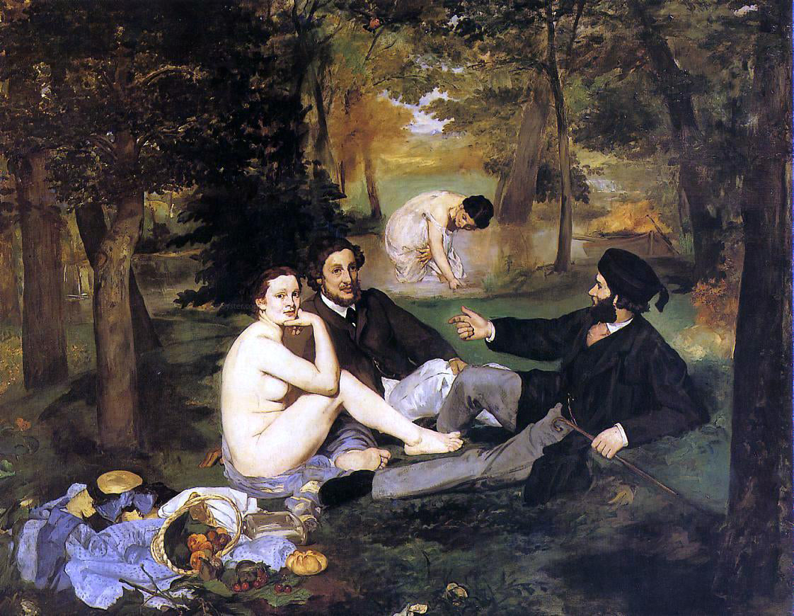  Edouard Manet Luncheon on the Grass - Canvas Print